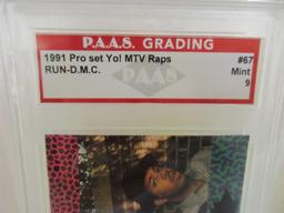 Run DMC 1991 Pro Set Yo! MTV Raps #67 graded PAAS Mint 9