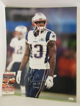 Phillip Dorsett of the New England Patriots signed autographed 16x20 JSA COA 841