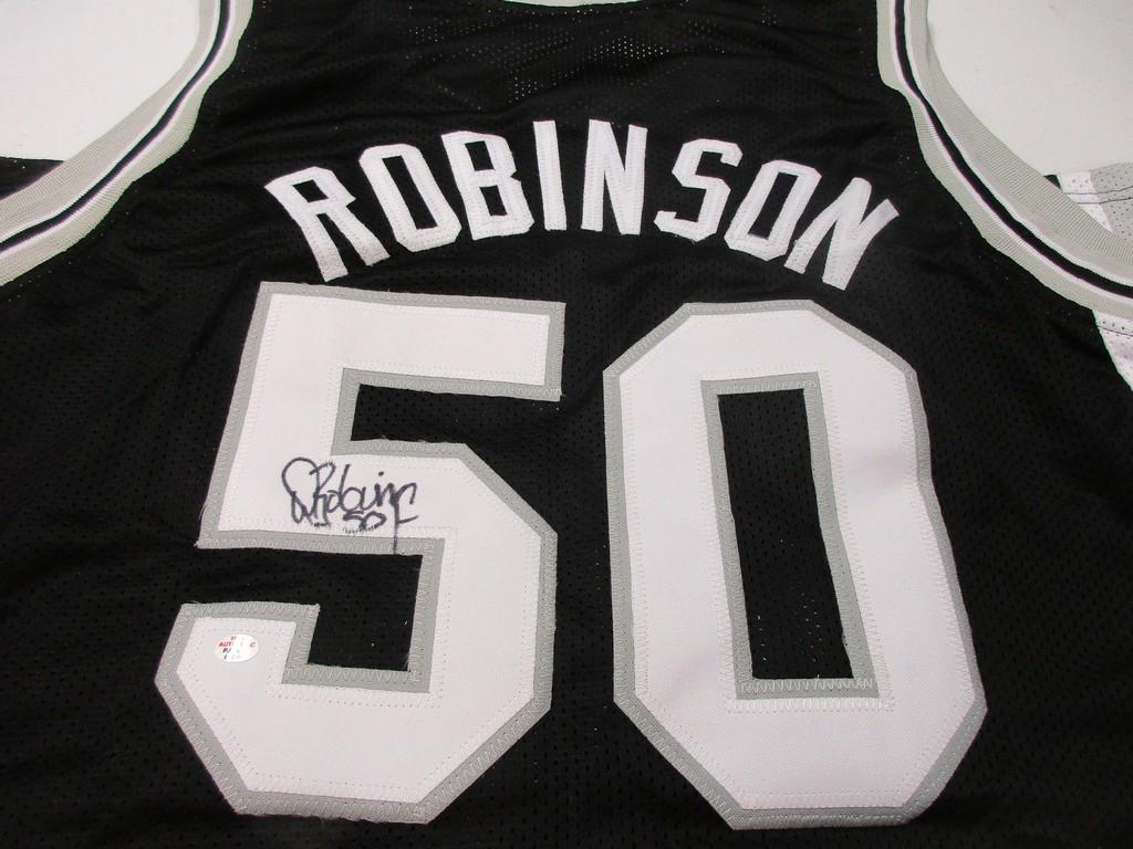 David Robinson of the San Antonio Spurs signed autographed basketball jersey PAAS COA 349