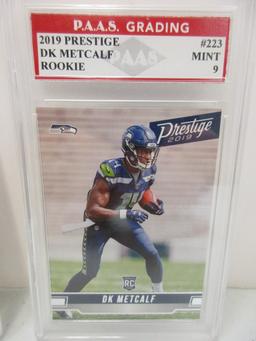 DK Metcalf Seattle Seahawks 2019 Prestige ROOKIE #223 graded PAAS Mint 9