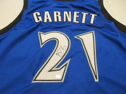 Kevin Garnett of the Minnestoa Timberwolves signed autographed basketball jersey PAAS COA 468