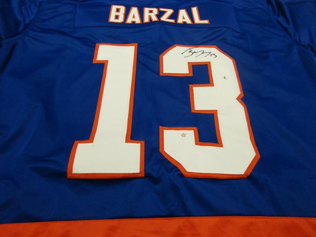 Mathew Barzal of the NY Islanders signed autographed hockey jersey PAAS COA 130