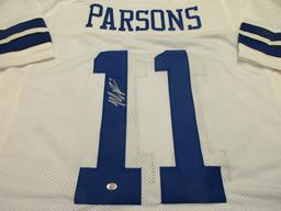 Micah Parsons of the Dallas Cowboys signed autographed football jersey PAAS COA 447