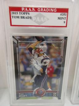 Tom Brady New England Patriots 2015 Topps #351 graded PAAS Mint 9