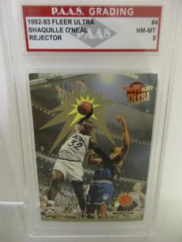 Shaquille O'Neal Orlando Magic 1992-93 Fleer Ultra Rejector #4 graded PAAS NM-MT 8