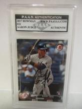 Aaron Judge of the NY Yankees signed autographed slabbed sportscard PAAS COA 713