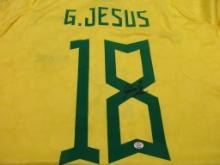 Gabriel Jesus of Brazil signed autographed soccer jersey POPAAS COA 443
