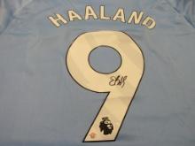 Erling Haaland of Manchester City signed autographed soccer jersey PAAS COA 927