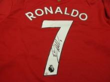 Cristiano Ronaldo of Manchester United signed autographed soccer jersey PAAS COA 354