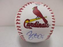 Yadier Molina of the St Louis Cardinals signed autographed logo baseball PAAS COA 155