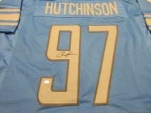 Aiden Hutchinson of the Detroit Lions signed autographed football jersey PAAS COA 688