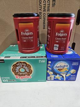 Folgers Classic Roast - DONUT SHOP Pods 100 - Delight French Vanilla Creamer