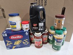 Food Lot / Barilla Pasta / Prego Sauce / Cheese & More