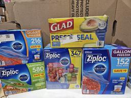 LARGE Lot of Ziploc Bags / Quart Bags / Sandwich Bags / & More