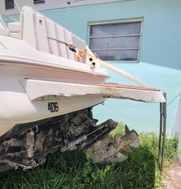 1997 26' Monterrey Cabin Cruiser Boat w/ Aluminum Tandem Trailer