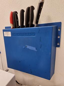 Knife Rack with Contents