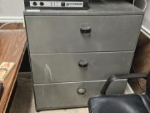 Three Drawer Locking Metal File Cabinet