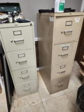 Four Drawer Locking Metal File Cabinet