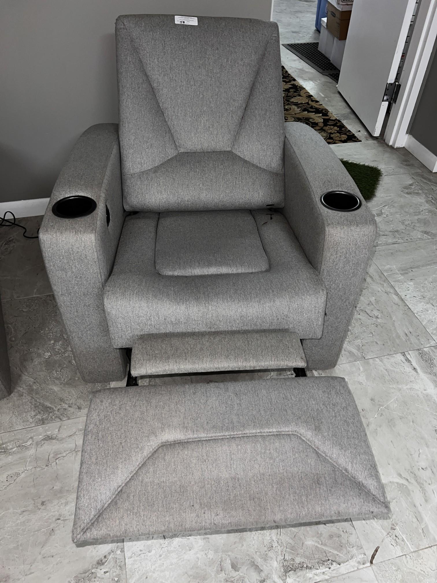 Upholstered Recliner Chair (Electric Action)