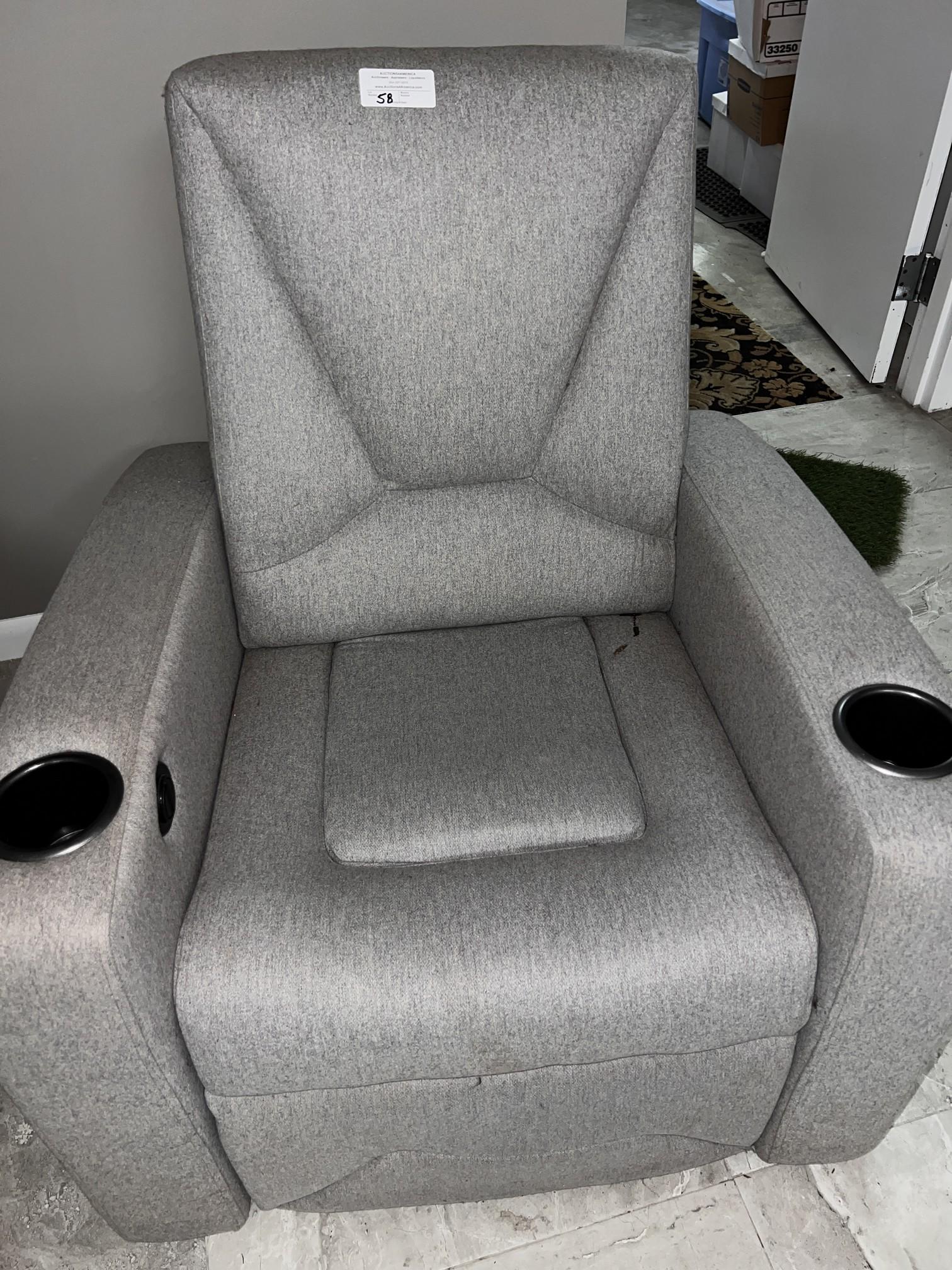 Upholstered Recliner Chair (Electric Action)