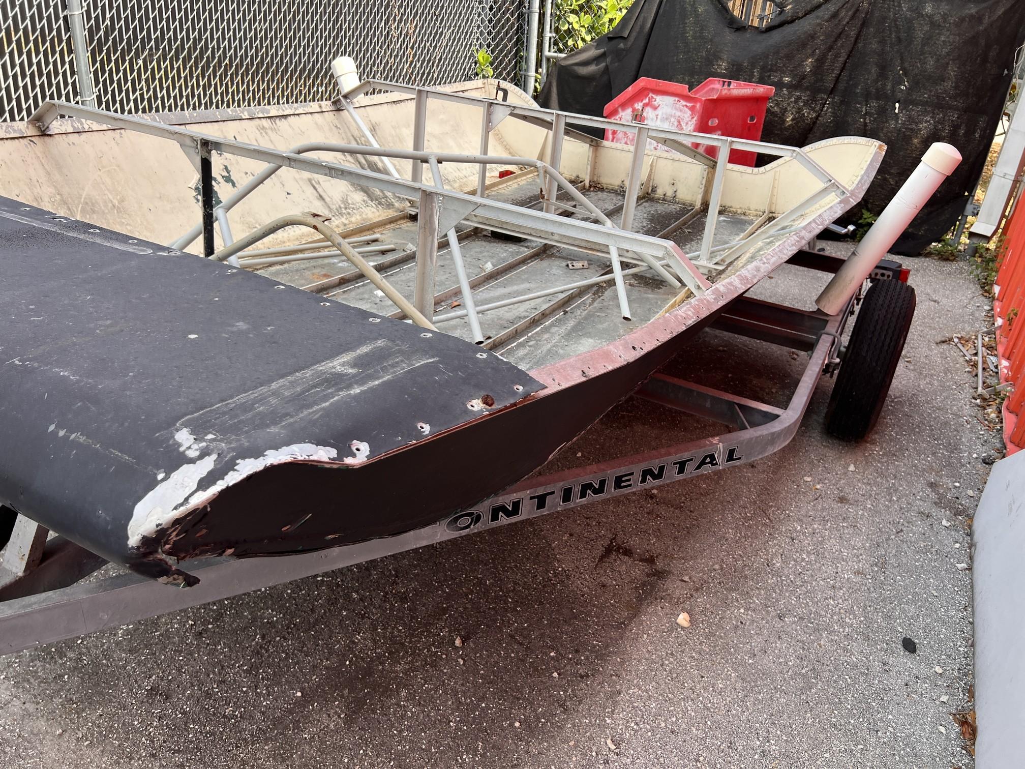 Airboat Frame and Trailer