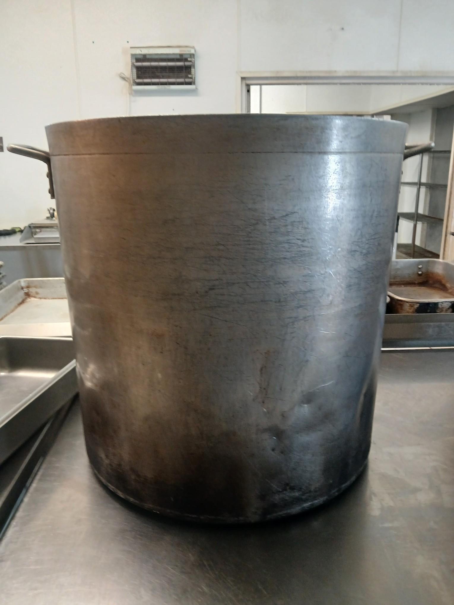 LARGE Stock Pot - Looks to be 80 Quart Pot - Stand 32" Tall and 20" Round - Please see pics for addi