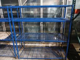 METAL 4 Shelf Rack / Commercial Rack W/ Metal Frame - Please see pics for additional specs.