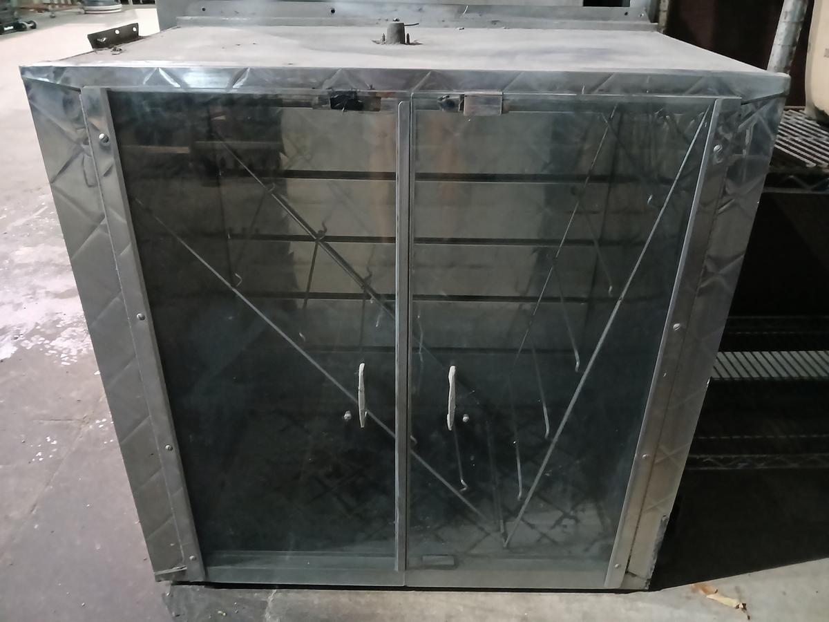 S/S Wall Mount Cabinet W/ Shelves & Plastic Doors - Please see pics for additional Specs.