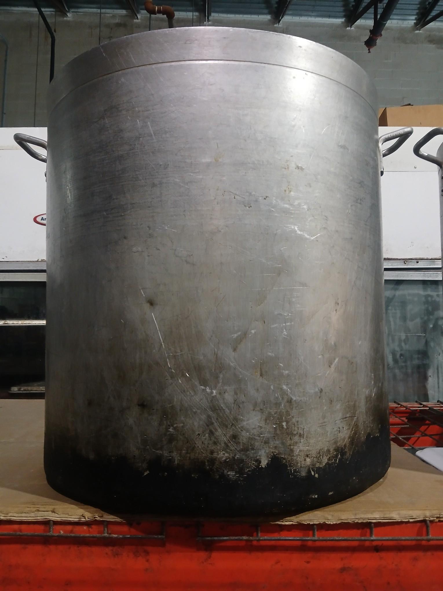 LARGE Stock Pot - Looks to be 80 Quart Pot - Stand 32" Tall and 20" Round - Please see pics for addi