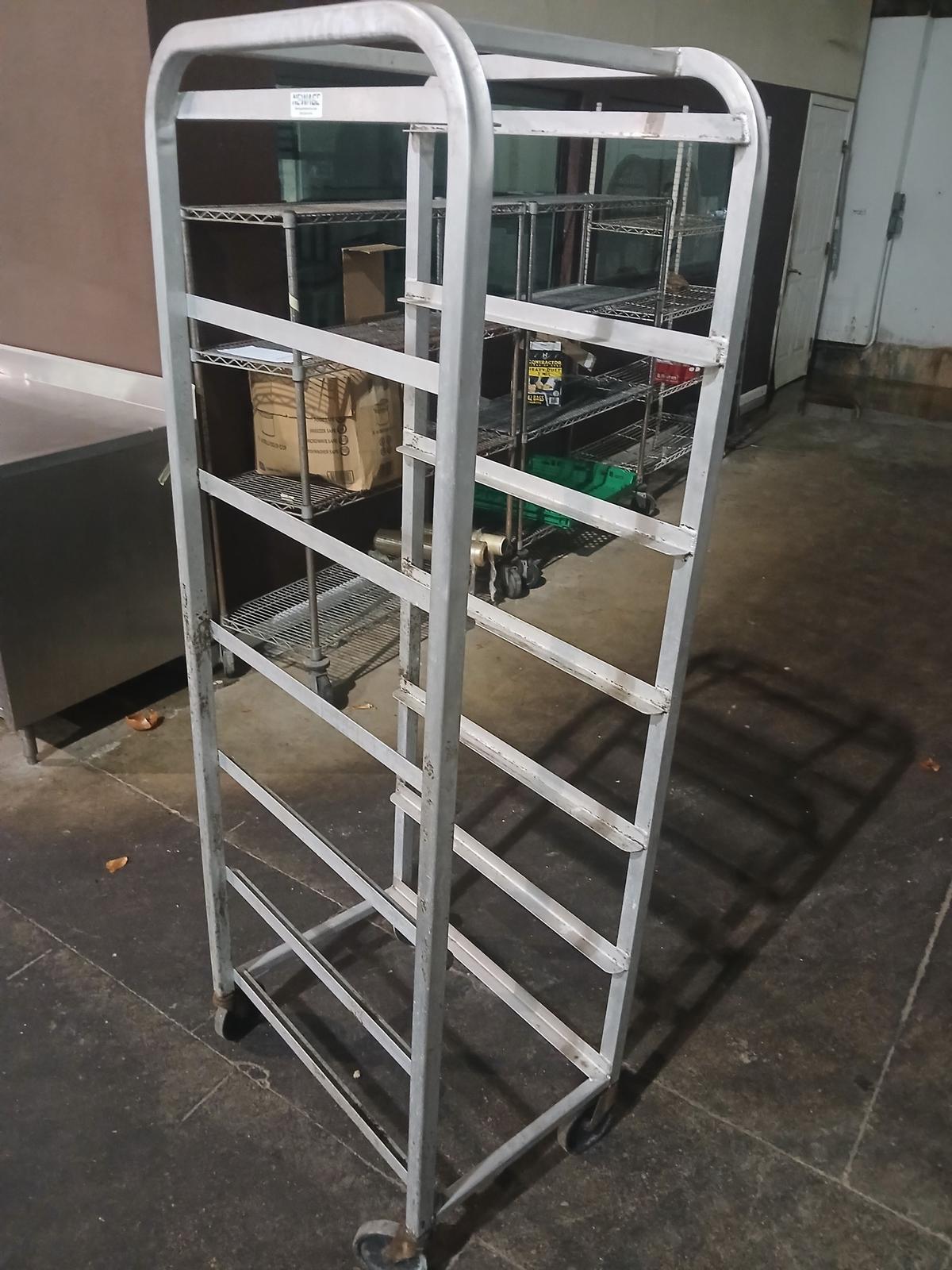 Alluminum Rolling Sheet Pan Rack / Meat Rack - Please see pics for additional specs.