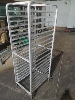 Alluminum Rolling Sheet Pan Rack / Meat Rack - Please see pics for additional specs.