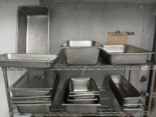 Lot of Misc. Stainless Steel Insert Pans / Food Storage Containers Misc. Sizes. Please see pics for