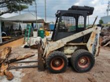 Clark Bobcat Skid Steer Loader - 1,207 Hours - Fully Working Condition