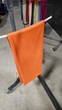 90 inch Round Polyester Tablecloth Orange Umbrella