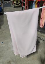 108 inch Round Polyester Tablecloth-Lt Ice Pink