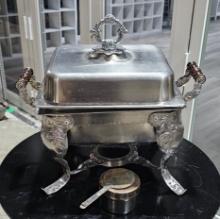 Kit-Chafer-Stainless Steel Ornate Square 4 Qt