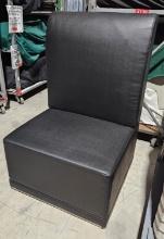 Luna Black Armless Chair