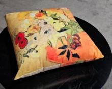 PILLOW-VANÂ Gogh - Japanese Vase W Rose
