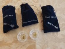 Hand Made Crystal Salt Cellars