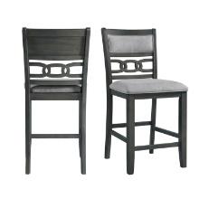 Picket House Furnishings Taylor Counter Height Side Chair Set In Gray DAH350CSC