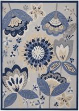 Nourison Aloha Blue And Grey 7' x 10' Area Rug 099446828958