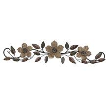 Stratton Home Decor Floral Patterned Wooden "Over the Door" Wall Decor S01207