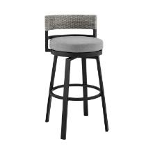 Armen Living Encinitas Patio Counter Height Swivel Bar Stool LCECBAGR26