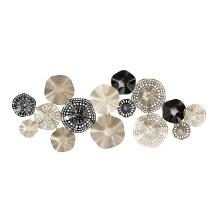 Zimlay Contemporary Iron Floral Disc Montage Wall Decor 23489