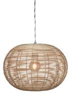 Bassett Mirror Rattan Rattan And Metal Pendant With Brown Finish L4031PEC