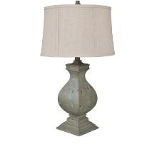 Crestview Easton Set of 2 Table Lamp With Tarnished Green Finish CVAVP919