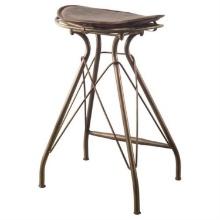 Mercana Modern Bar Stool With Brown Finish 50484