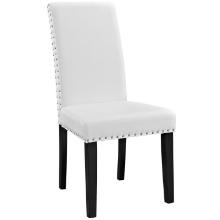 Modway Parcel Dining Faux Leather Side Chair With White Finish EEI-1491-WHI