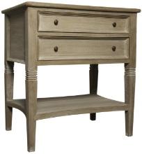 Noir Qs Oxford Weathered 2-Drawer Side Table GTAB246WEA