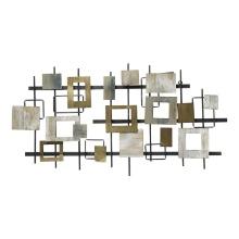 Stratton Home Decor Wood And Metal Modern Shapes Wall Centerpiece S33459